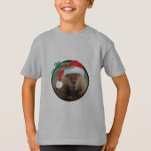 Kerstbever - Kinderen Basic T-Shirt (Voorkant)