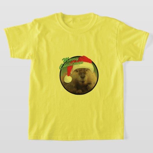 Kerstbever - Kinderen Basic T-Shirt (Laagn)