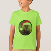 Kerstbever - Kinderen Basic T-Shirt (Voorkant)