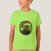 Kerstbever - Kinderen Basic T-Shirt (Voorkant)