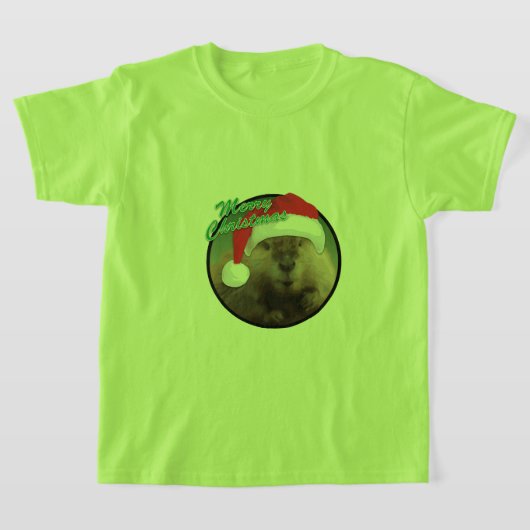 Kerstbever - Kinderen Basic T-Shirt (Laagn)