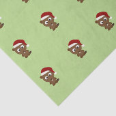 kerstbever tissuepapier (Detail)