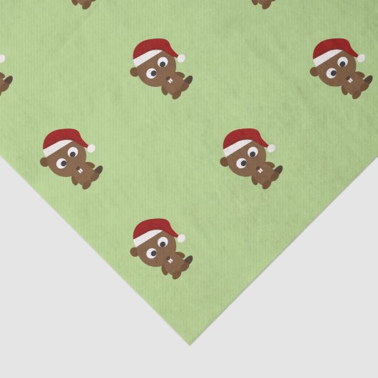 kerstbever tissuepapier (Detail)