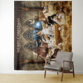 Kerstbevruchting bij alle dieren met ruchte koloni wandkleed (In situ)