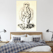 kerstbevruchting Madonna en kindermaagd Mary Canvas Afdruk (Insitu (Slaapkamer))