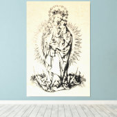 kerstbevruchting Madonna en kindermaagd Mary Canvas Afdruk (Insitu (Houten vloer))