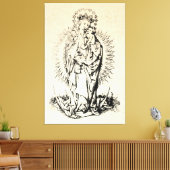 kerstbevruchting Madonna en kindermaagd Mary Canvas Afdruk (Insitu (Woonkamer))