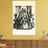 kerstbevruchting Madonna en kindermaagd Mary Canvas Afdruk (Insitu (Woonkamer))