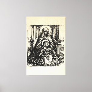 kerstbevruchting Madonna en kindermaagd Mary Canvas Afdruk