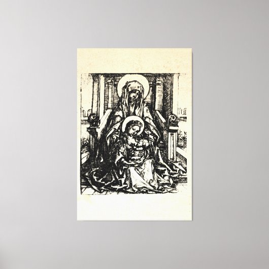 kerstbevruchting Madonna en kindermaagd Mary Canvas Afdruk (Voorkant)