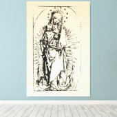 kerstbevruchting Madonna en kindermaagd Mary Canvas Afdruk (Insitu (Houten vloer))