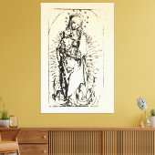 kerstbevruchting Madonna en kindermaagd Mary Canvas Afdruk (Insitu (Woonkamer))