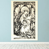 kerstbevruchting Madonna en kindermaagd Mary Canvas Afdruk (Insitu (Houten vloer))