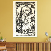 kerstbevruchting Madonna en kindermaagd Mary Canvas Afdruk (Insitu (Woonkamer))