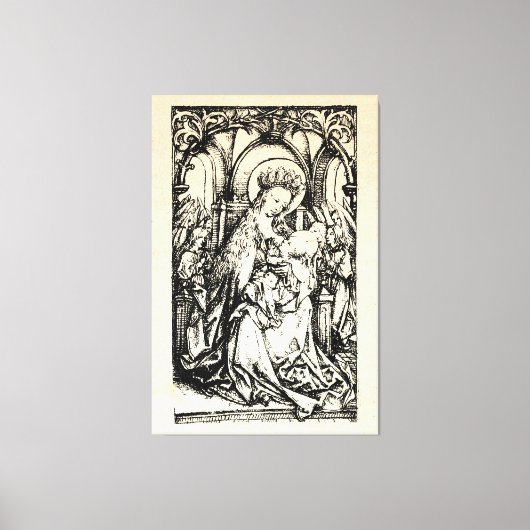 kerstbevruchting Madonna en kindermaagd Mary Canvas Afdruk (Voorkant)