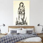 kerstbevruchting Madonna en kindermaagd Mary Canvas Afdruk (Insitu (Slaapkamer))