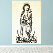 kerstbevruchting Madonna en kindermaagd Mary Canvas Afdruk (Insitu (Houten vloer))