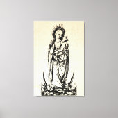 kerstbevruchting Madonna en kindermaagd Mary Canvas Afdruk (Voorkant)