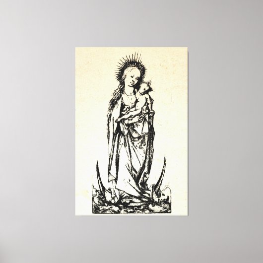 kerstbevruchting Madonna en kindermaagd Mary Canvas Afdruk (Voorkant)