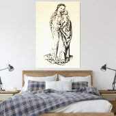 kerstbevruchting Madonna en kindermaagd Mary Canvas Afdruk (Insitu (Slaapkamer))