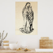 kerstbevruchting Madonna en kindermaagd Mary Poster (Keuken)