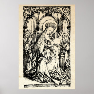 kerstbevruchting Madonna en kindermaagd Mary Poster
