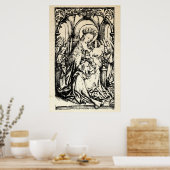 kerstbevruchting Madonna en kindermaagd Mary Poster (Keuken)