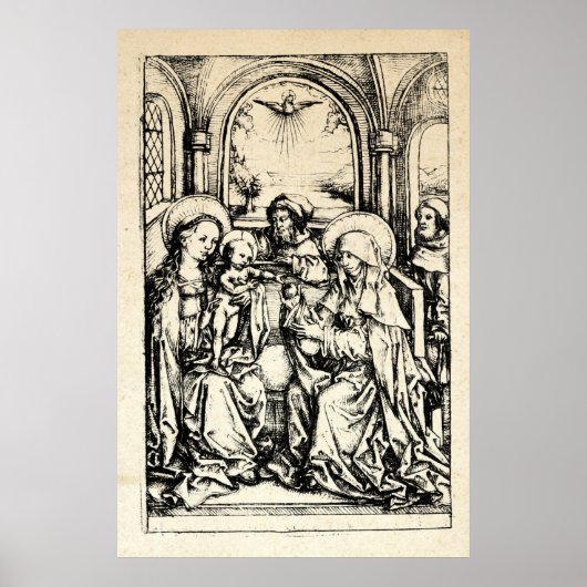 kerstbevruchting Madonna en kindermaagd Mary Poster (Voorkant)