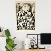 kerstbevruchting Madonna en kindermaagd Mary Poster (Thuiskantoor)