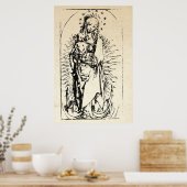 kerstbevruchting Madonna en kindermaagd Mary Poster (Keuken)