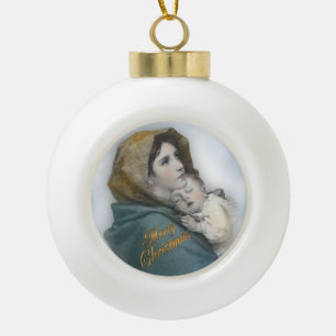 Kerstbevruchting Madonna en ornament van kinderen