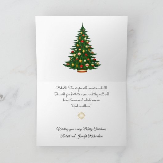 Kerstbevruchting Religie Voeg je bericht toe Feestdagen Kaart (Binnen)