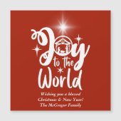 Kerstbevruchting Rood en Witte Joy tot de wereld (Voorkant)