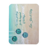 Kerstbewapeningsgroeten met een magnetisch strand magneet (Verticaal)