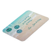 Kerstbewapeningsgroeten met een magnetisch strand magneet (Linkerzijde)