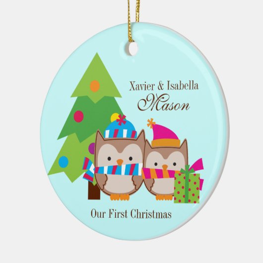 kerstbezit - Eerste Kerstmis Keramisch Ornament (Links)