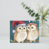 kerstbezit feestdagenkaart (Staand voorkant)