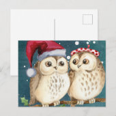 kerstbezit feestdagenkaart (Voorkant / Achterkant)