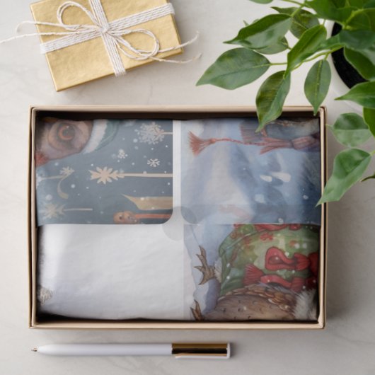 kerstbezit tissuepapier (Geschenk)