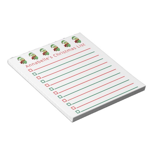 kerstbezit Winkellijst aanpassen Notitieblok (Schuin)