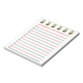 kerstbezit Winkellijst aanpassen Notitieblok (Linkerzijde)