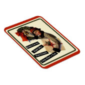 Kerstbezoek Funny Holiday Magneet (Rechterzijde)