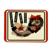 Kerstbezoek Funny Holiday Magneet (Horizontaal)