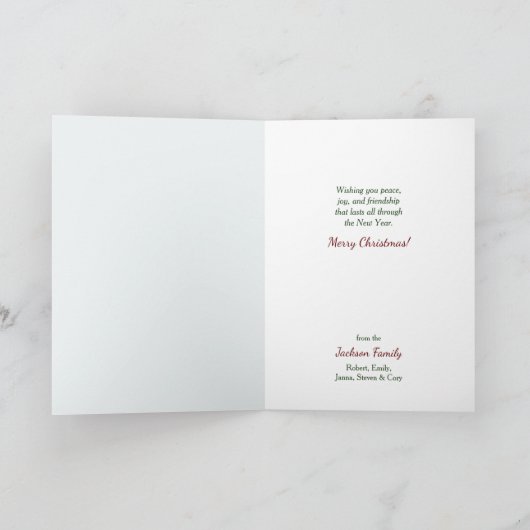 Kerstbezoeker - Vintage-kaart Kaart (Binnen)