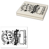 Kerstbezorgdienst Kerstmis Rubberstempel (Gestempeld)