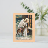 "Kerstbezorging" Feestdagenkaart (Staand voorkant)