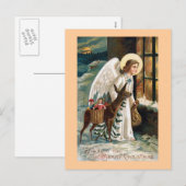 "Kerstbezorging" Feestdagenkaart (Voorkant / Achterkant)