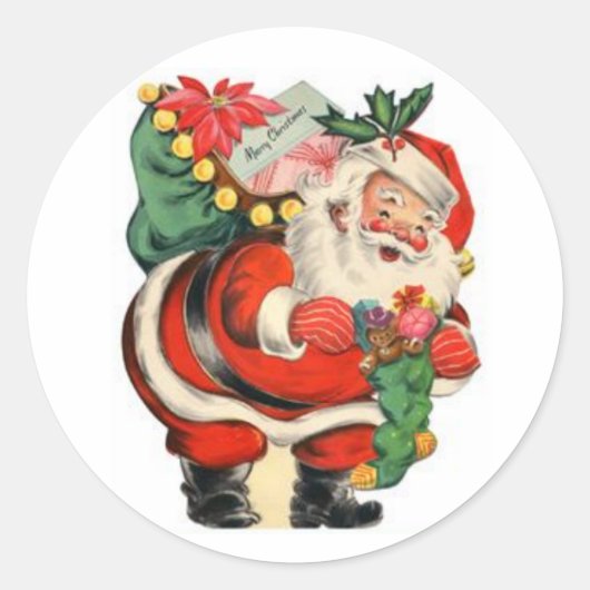  kerstbezorging kerstbestelling ronde sticker (Voorkant)