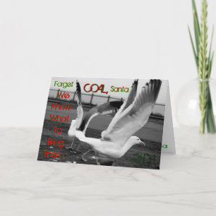 Kerstbezorging - Seagull Style Feestdagen Kaart