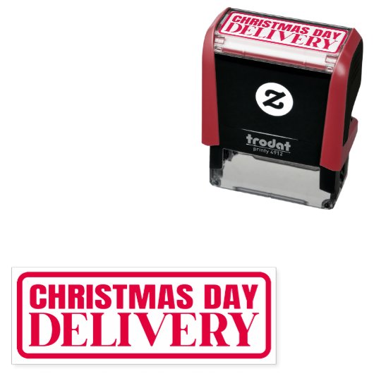 Kerstbezorging Zelfinkkend stempel (In situ)